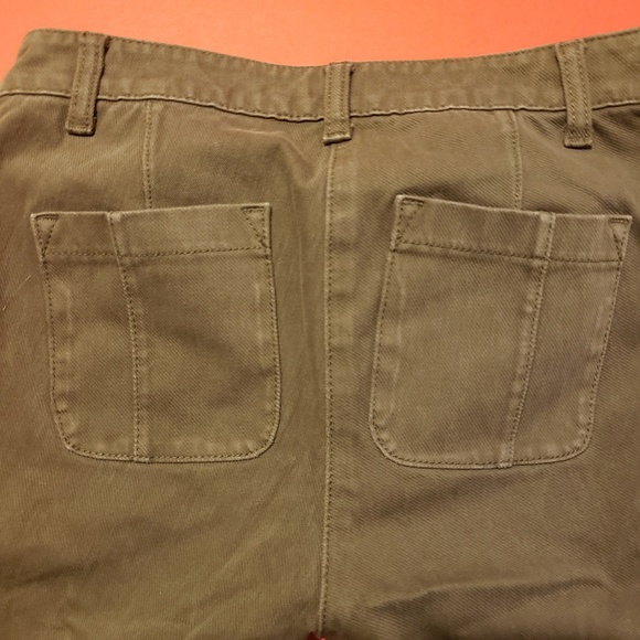 sold! J. Crew Moto Army Green Skinny Jeans 24 - Picture 3 of 5